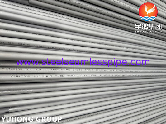 ASME SA213 TP347 Tubo de trocador de calor sem costura de aço inoxidável