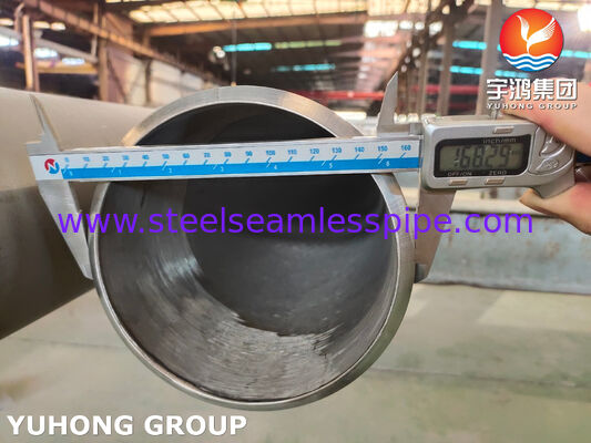 Tubo de aço inoxidável sem costura ASTM A376 TP347H para aplicações industriais de alta temperatura e pressão