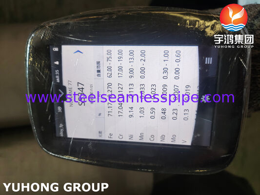 Tubo de aço inoxidável sem costura ASTM A376 TP347H para aplicações industriais de alta temperatura e pressão