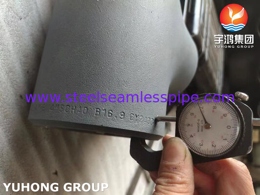 ASTM A234 WPB Tee, High Strength Carbon Steel Butt Weld Tee para sistemas de tubulação de petróleo, gás e água