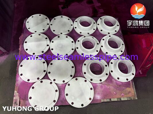 ASME SA182 F304 Flange forjada de aço inoxidável austenítico para sistemas de tubulação industrial conforme com a norma ASME B16.5