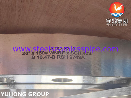 Flange de Aço Inoxidável Forjado ASTM A182 F310 com Pescoço Soldado para Sistemas de Tubulação de Alta Temperatura e Alta Pressão