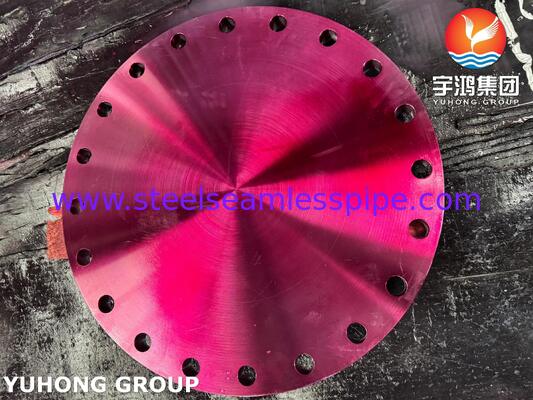 ASTM A182 F55 Flange Cega de Aço Inoxidável Super Duplex com Face Elevada Classe 150 a 1500