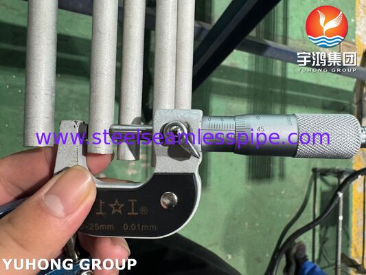 Tubo sem costura de aço inoxidável ASTM A269 TP316L para condensador, decapado e recozido