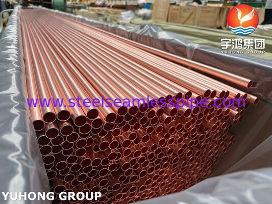 Tubo Sem Costura ASTM B111 C12200, Tubo Sem Costura de Liga de Cobre de Alta Qualidade