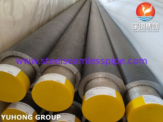 ASTM A376 TP347H Fin Tube CS, Tubo de Fin Compósito Resistente a Altas Temperaturas (base CS + Fin TP347H)