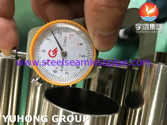 Tubo de Aço Inoxidável 320 / 240 Grit ASTM A269 TP304L Recozido Brilhante para Aplicação Sanitária