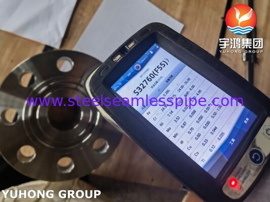 ASTM A182 F55 S32760 Flange de Pescoço de Solda RTJ EN 1.4501 X2CrNiMoCuWN25-7-4