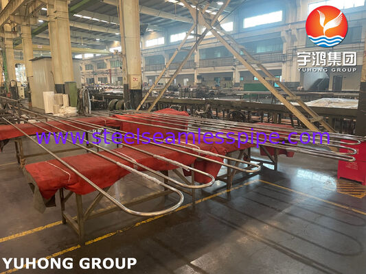 ASME SB163 Monel 400 Copper Nickel Alloy Seamless U bend Tube, TEMA Heat Exchanger, Shell e Tube Heat Exchanger Aplicação