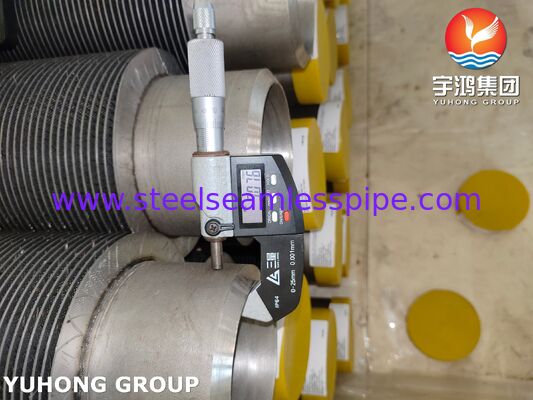 Tubos finos HFW ASTM A312 TP347H de aço inoxidável para caldeiras de calor residual