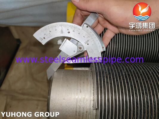 Tubos finos HFW ASTM A312 TP347H de aço inoxidável para caldeiras de calor residual