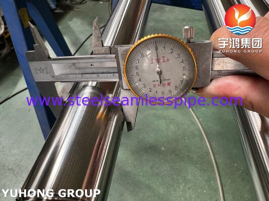 Tubo Sanitário Sem Costura de Aço Inoxidável ASTM A270 3A TP304 BA para a Indústria Açucareira
