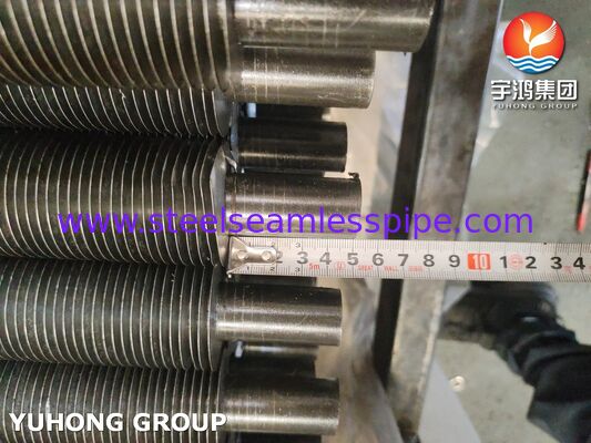 Tubo com aletas embutidas de aço carbono sem costura tipo G ASTM A179 para economizador e superaquecedor de caldeira HRSG