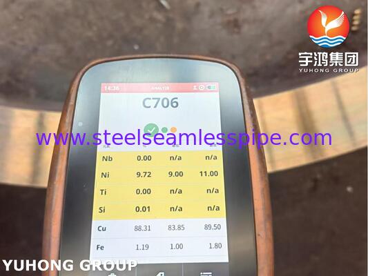 ASME SB171 C70600 CuNi 90/10 Anel forjado para água do mar e sistemas marinhos