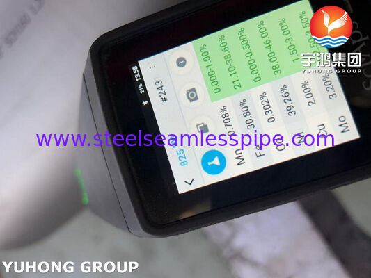 Tubo sem emenda de grande diâmetro em aço liga de níquel Incoloy 825 UNS N08825 ASTM B423, resistente a altas temperaturas e ácidos de alta concentração