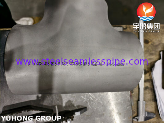 ASTM A815 UNS S31803 Acessórios duplex de aço ASME B16.9 Buttweld Duplex 2205 Equal Tee