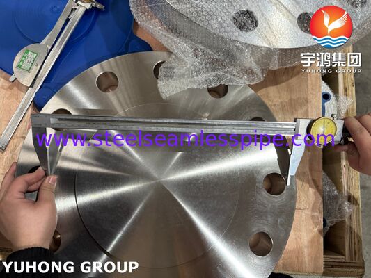 ASTM A182 F51 Duplex 2205 Flange Cego ASME B16.5 BLRF Flange Duplex Flange de aço