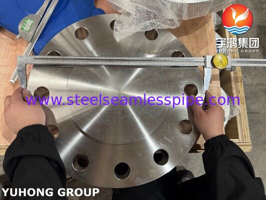 ASTM A182 F51 Duplex 2205 Flange Cego ASME B16.5 BLRF Flange Duplex Flange de aço