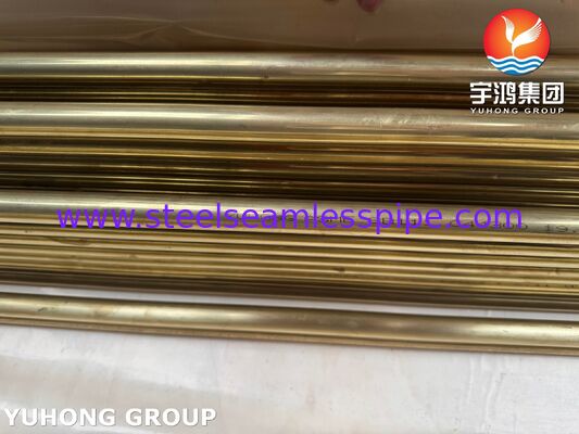 Tubo de liga de cobre Tubo de trocador de calor sem costura ASTM B111 C44300