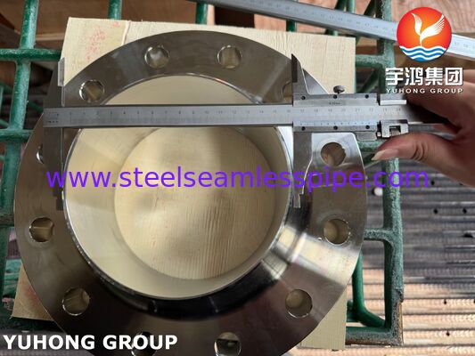 Flange de Aço Inoxidável ASTM A182 F316/316L Pescoço de Solda / Flange WNRF em Sistema de Tubulação