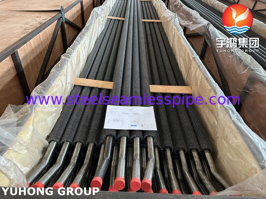 Tubo sem costura de aço de liga ASTM A213 T91 com tubo de aleta serrilhada CS, aplicação HRSG (gerador de vapor de recuperação de calor)