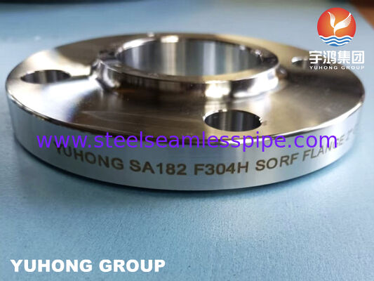Deslizamento forjado de F304H na flange de aço inoxidável levantada da face RF