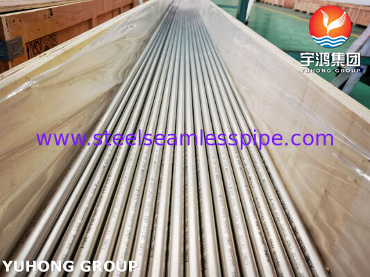 Tubo de titânio Tubo de liga de titânio ASME SB338 UNS 50400 para condensador, evaporadores trocadores de calor, sistemas químicos, equipamentos marítimos, usinas de dessalinização, usinas de energia, equipamentos de processo industrial