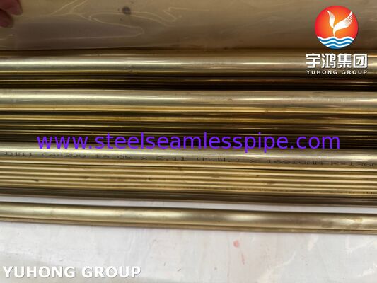 ASME SB111 C44300 Tubos de liga de cobre de dobra U para trocadores de calor