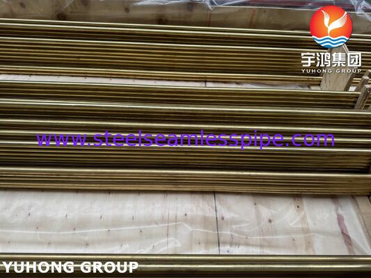 ASME SB111 C44300 Tubos de liga de cobre de dobra U para trocadores de calor