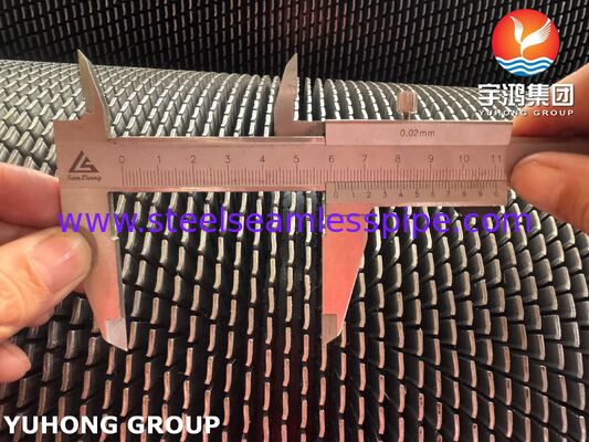 Tubos de barbatanas dentadas ASTM A335 P22 Base & 1Cr13 Barbatanas