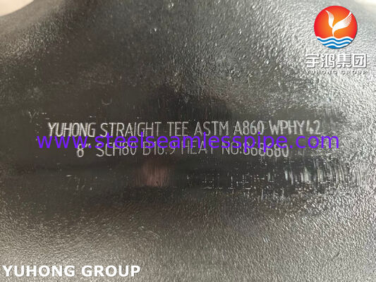 ASTM A860 WPHY 42 Acero de Carbono Teia reta ASME B16.9 Acero Buttweld Tubos Acessórios