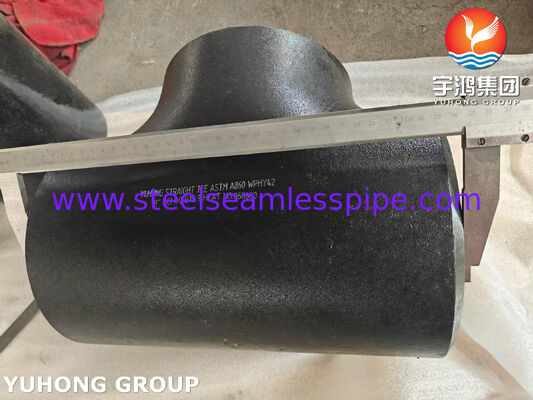 ASTM A860 WPHY 42 Acero de Carbono Teia reta ASME B16.9 Acero Buttweld Tubos Acessórios