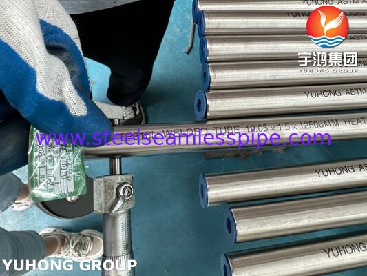 ASTM A249 / ASME SA249 TP316L Tubos soldados de aço inoxidável brilhante e aquecido para refrigeradores de ar