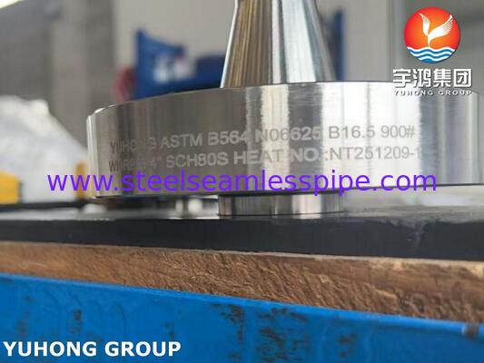 Flanca de liga de níquel 625 ASTM B564 UNS N06625 Inconel 625 Flange de pescoço de solda WNRF Flange