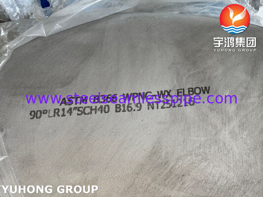 ASTM B366 WPNC Cotovelo UNS N04400 / Monel 400 Acessórios para tubos Buttweld 90 graus LR Cotovelo