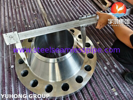 ASTM A182 F347 Flange de pescoço de solda / EN 1.4550 Flange de aço inoxidável WNRTJ Flange