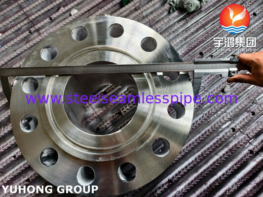 ASTM A182 F347 Flange de pescoço de solda / EN 1.4550 Flange de aço inoxidável WNRTJ Flange