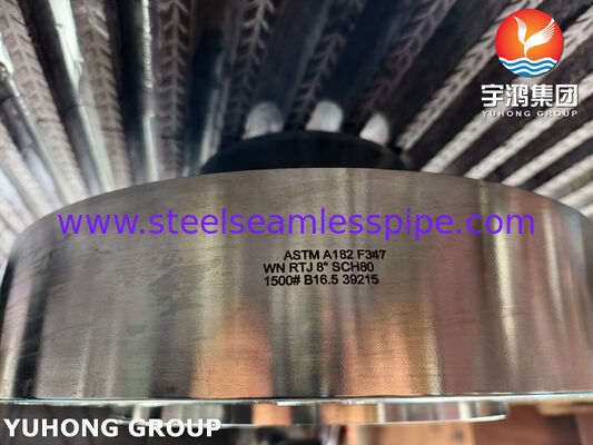 ASTM A182 F347 Flange de pescoço de solda / EN 1.4550 Flange de aço inoxidável WNRTJ Flange