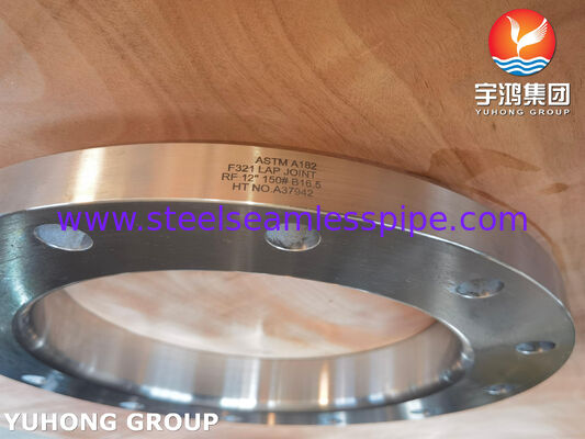 ASTM A182 F321 Flange de Junta Sobreposta LTF Flange Aço Inoxidável EN 1.4541 / 08Х18Н10Т