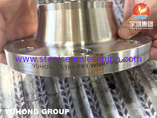 A182 F51 S31803 / S32205 Flange de Pescoço de Solda em Aço Inoxidável Duplex WNRF