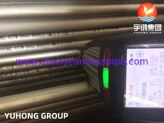 Tubo Inconel 625 sem costura em U para trocadores de calor casco e tubo ASTM B444