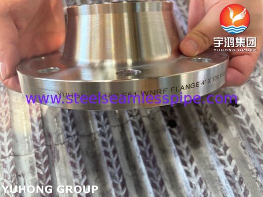 ASTM A182 F51 Flange UNS S31803 Flange duplex de pescoço de solda de aço forjado Flange WNRF