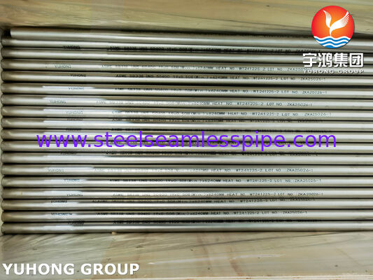 ASME SB338 UNS R50400 Tubos de titânio sem costura para condensadores e trocadores de calor