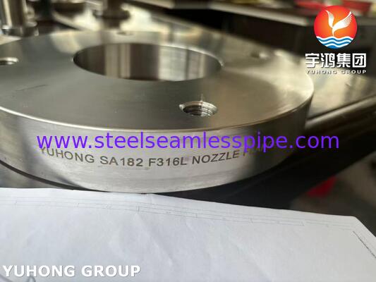 ASME SA182 F316L Flange de aço inoxidável Flange de bico forjado para recipientes sob pressão