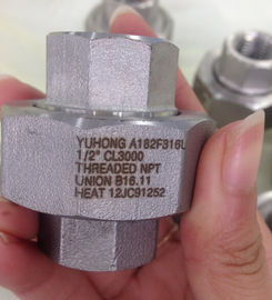 Encaixe forjado de aço inoxidável, A182 F304L, F316L, ASME B16.11, NPT, SW, 90 ° ELOW, 3000 #, 6000 #, 1/2 &quot;