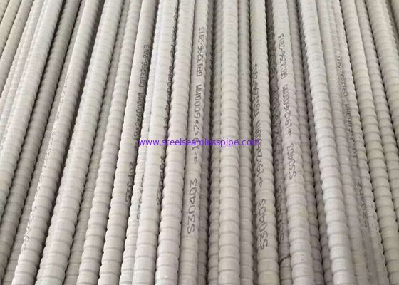 ASTM A213 S30403 Tubo de barbatanas onduladas eficiente em termos energéticos para trocador de calor