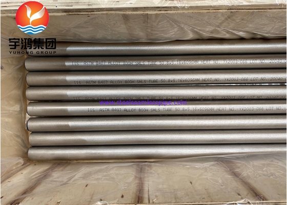 ASME SB407 Incoloy 800H / UNS N08810 Tubo sem costura de aço ligado a níquel