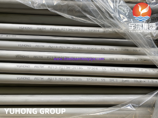ASTM A213 TP304 /TP304L Tubos sem costura de aço inoxidável para trocadores de calor