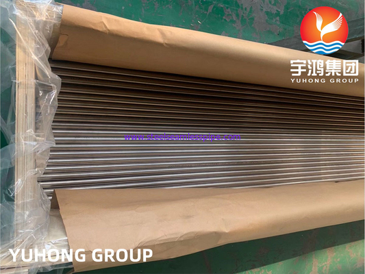 Tubo de liga de cobre e níquel sem costura ASTM B111/ASME SB111 C71500