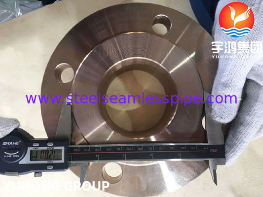 FLANGE DE COBRE B151 C70600 DO PESCOÇO DA SOLDADURA DO NÍQUEL/TIPO RF DO RUÍDO 2,0872